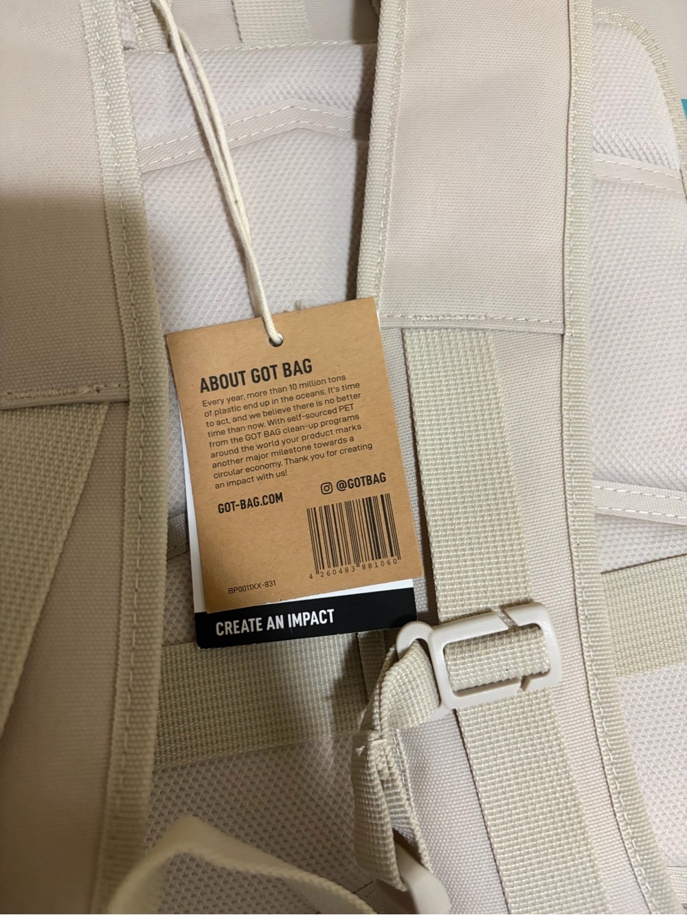 GOT Bag  Backpack - Cream